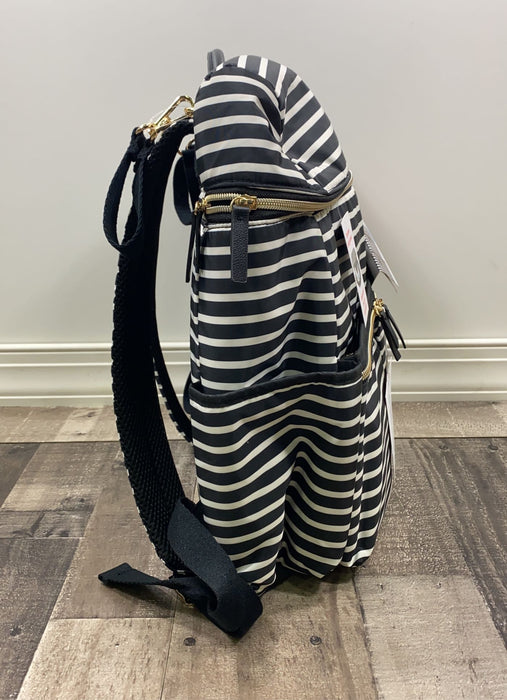 secondhand Skip Hop Flatiron Diaper Bag, Black and White Stripe