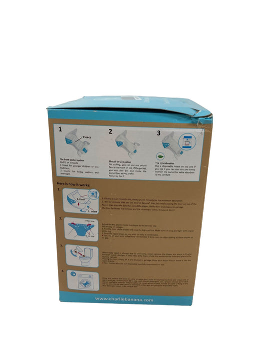 Shop Charlie Banana 6 One Size Reusable Cloth Diapers with Fleece, Pastel at GoodBuy Gear
