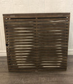 used Crate And Barrel Dixon Bamboo Hamper with Liner