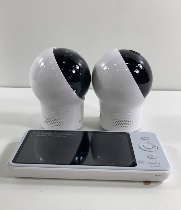 secondhand Eufy Baby Monitor 720p HD with 2 Cameras