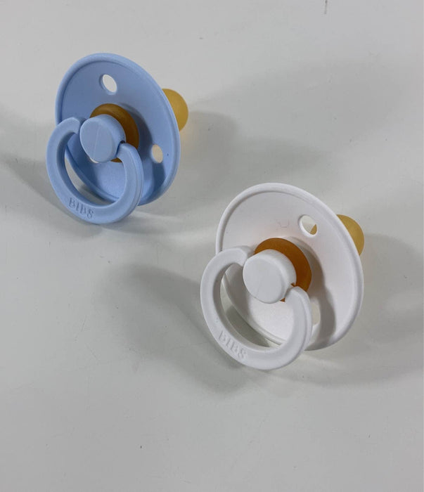 secondhand Bibs 2-Pack Pacifiers, Size 2, Baby Blue/White