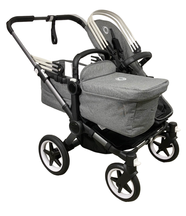 used Bugaboo Donkey 5 Duo Stroller, 2021, Graphite, Grey Melange