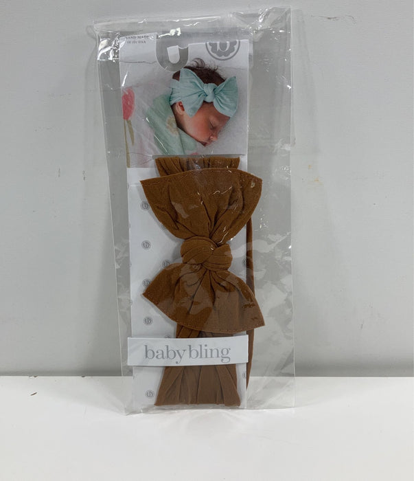 Shop Baby Bling Shabby Knot Headband, Camel at GoodBuy Gear