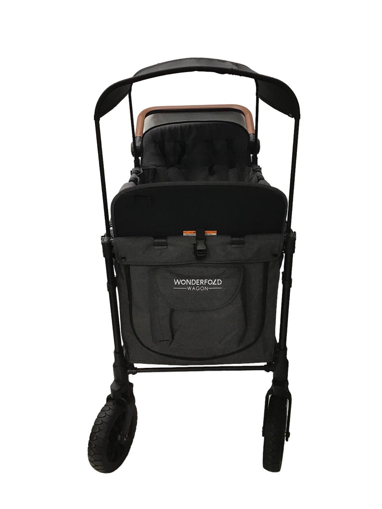 Wonderfold W4 Luxe Quad Stroller Wagon, 2021, Charcoal Grey