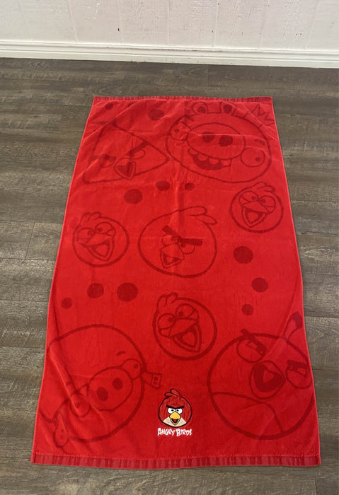 used Angry Birds Beach Towel, 60" x 32"