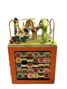 used B. toys Zany Zoo Wooden Activity Cube