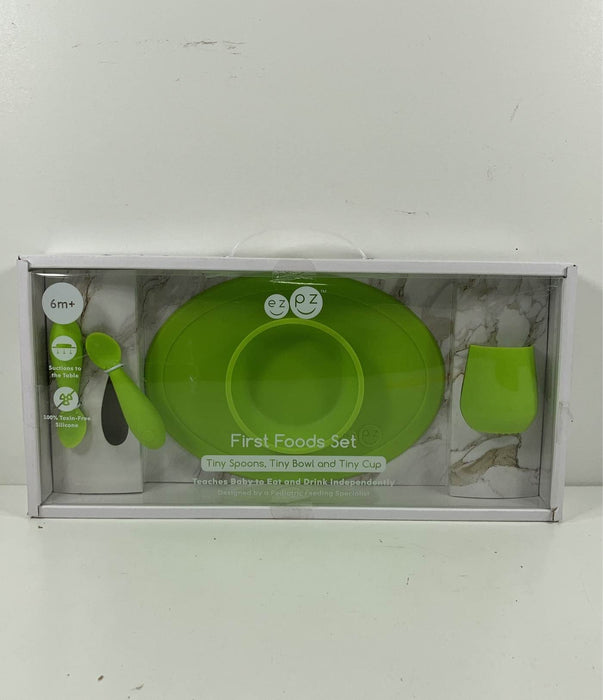 used ezpz First Foods Set, Lime-HIDDEN PHOTO LOCATION 5/13