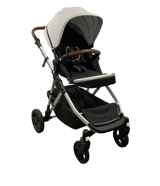 used Mockingbird Single to Double Stroller, 2023, Silver with Penny Leather, Limited Edition Night Stars, Limited Edition Light Grey