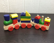 secondhand Melissa & Doug Wooden Stacking Train