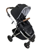 used Mockingbird Single Stroller, 2023, Black, Silver With Penny Leather, Watercolor Drops