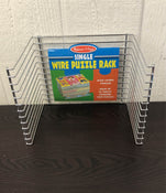 secondhand Melissa & Doug Deluxe Wire Puzzle Storage Rack