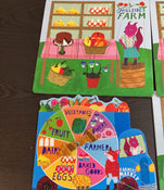 secondhand Eeboo Green Market Puzzle Spinner Game