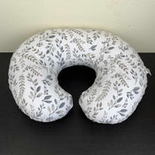 used Boppy Nursing Pillow, Grey Taupe Leaves