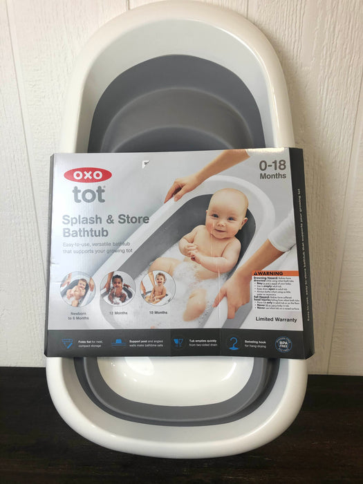 used OXO Tot Splash & Store Baby Bathtub