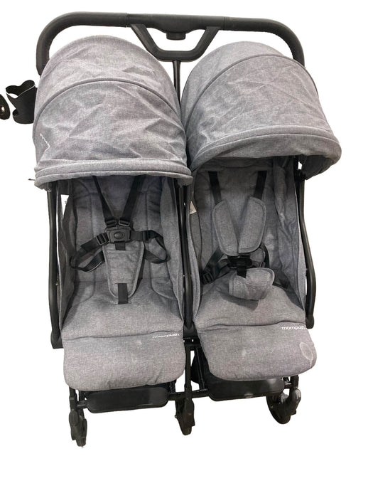 secondhand Mompush Lithe Double Stroller, Grey, 2022