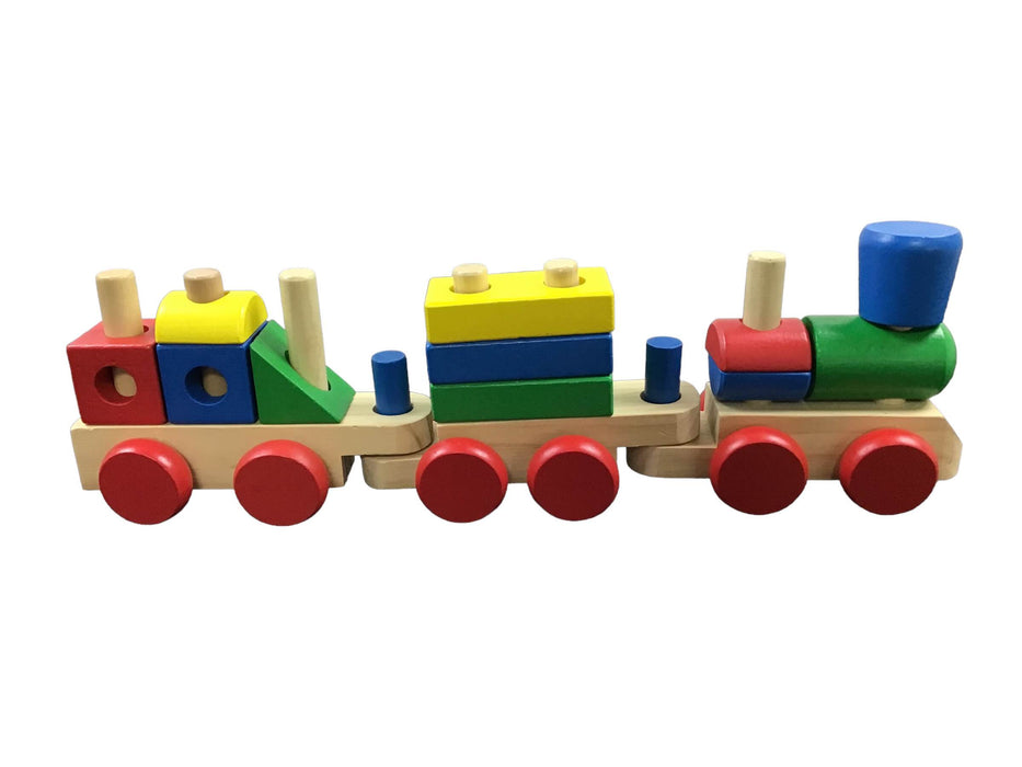 used Melissa & Doug Stacking Train Toddler Toy