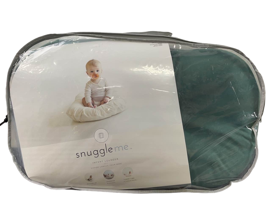 used Snuggle Me Organic Sensory Infant Lounger, Moss