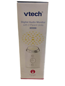 secondhand VTech 2 Parent Digital Audio Monitor with Ceiling Night Light - TM8212-2