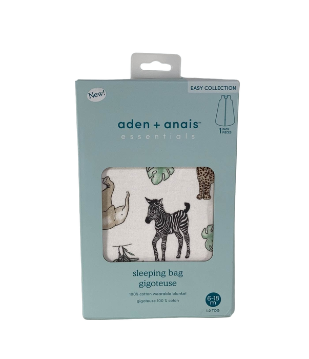 used Aden + Anais Disney Baby Cotton Muslin Sleeping Bag, Med (6m-12m/(15-24lbs), Jungle Animals