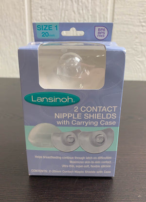 Lansinoh Contact Nipple Shields For Breastfeeding, 2 Nipple