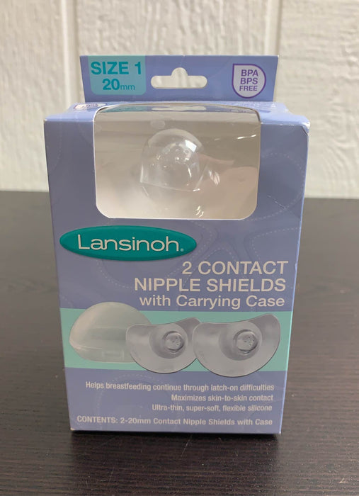 used Lansinoh Nipple Shields for Breastfeeding, 20mm