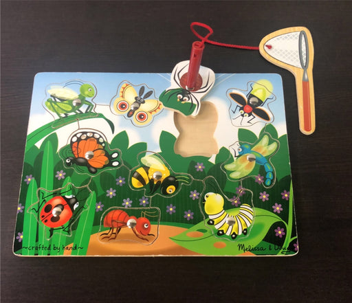 secondhand Melissa & Doug Bug Catching Magnetic Puzzle Game