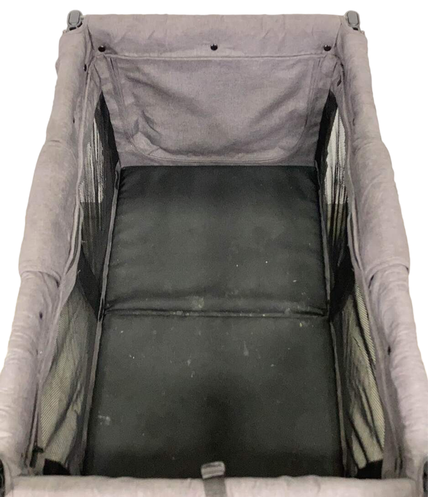 used Wonderfold W4 Luxe Quad Stroller Wagon, 2021, Charcoal Grey with Black Frame