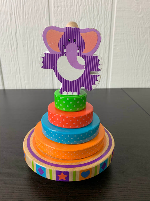 used Melissa & Doug First Play Elephant Rocking Stacker