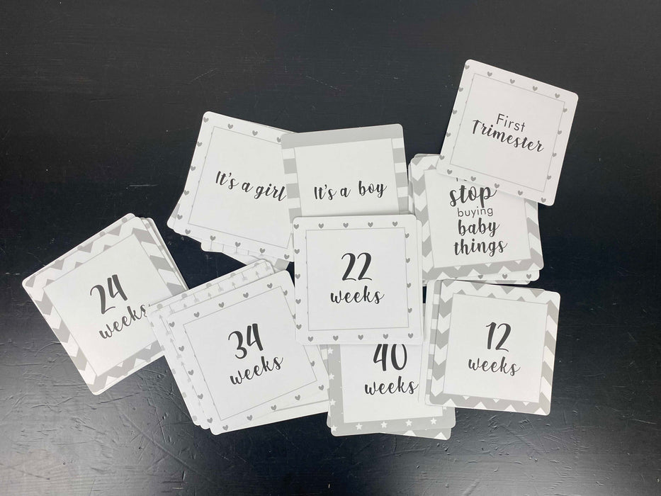 used Pregnancy Milestone Cards