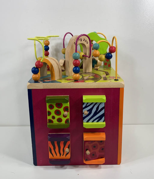 secondhand B. toys Zany Zoo Wooden Activity Cube