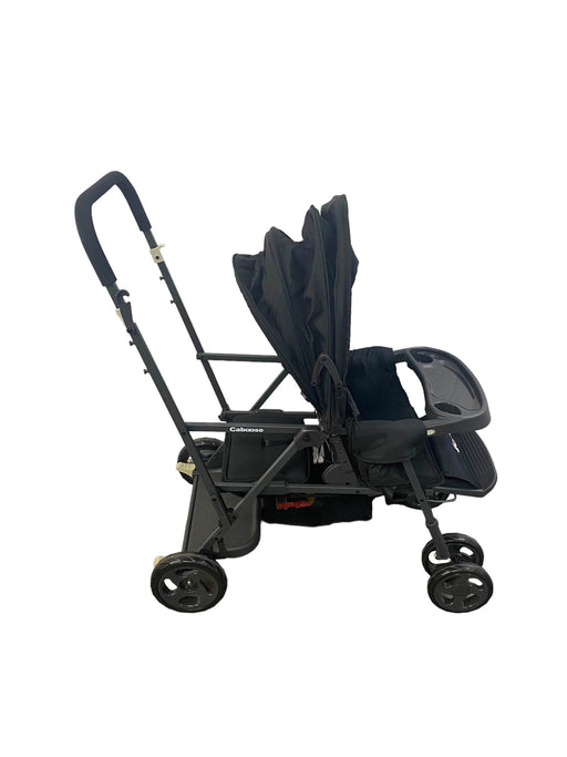 secondhand Joovy Caboose Sit And Stand Tandem Double Stroller, 2021, Black