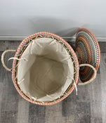 secondhand Sea grass Hamper The Container Store Round Tapered Hamper, Rainbow