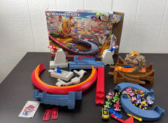 used Hot Wheels Mario Kart Bowser's Castle Trackset