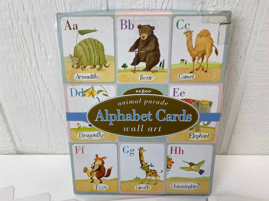 secondhand Eeboo Alphabet Animals Parade Wall Art