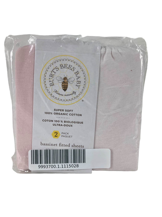 Shop Burt's Bees Baby BEESNUG Fitted Bassinet Sheet 2 Pack, Blossom at GoodBuy Gear