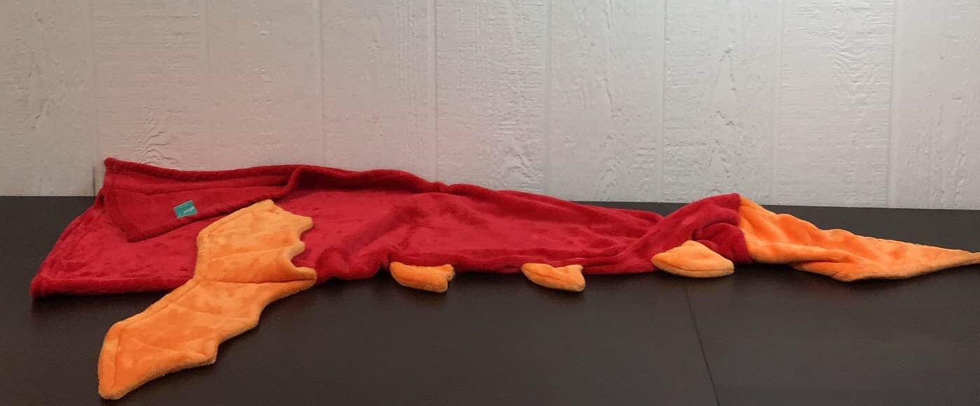secondhand Pillowfort Wearable Blanket, Dragon