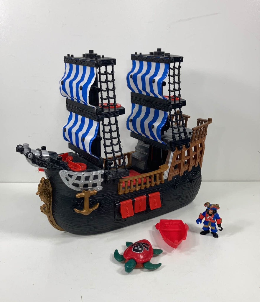 Fisher Price Imaginext Black & Red Pirate Ship