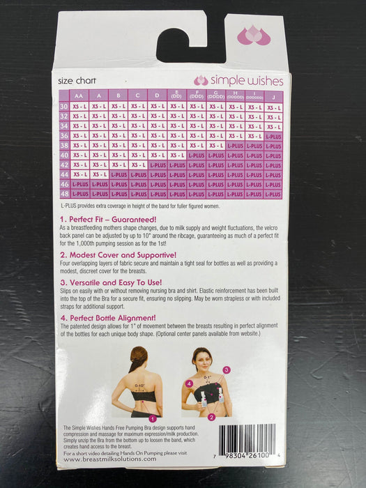 secondhand Simple Wishes Hands Free Pumping Bra