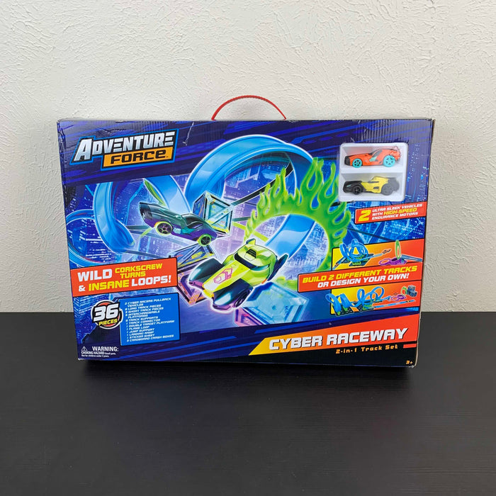 used Adventure Force Cyber Raceway Playset