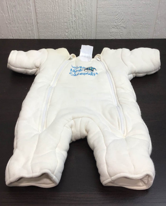 used Baby Merlin's Magic Sleepsuit, Small 3-6 Months, Cotton, Cream