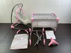 used Perfectly Cute Deluxe Nursery 4pc Set