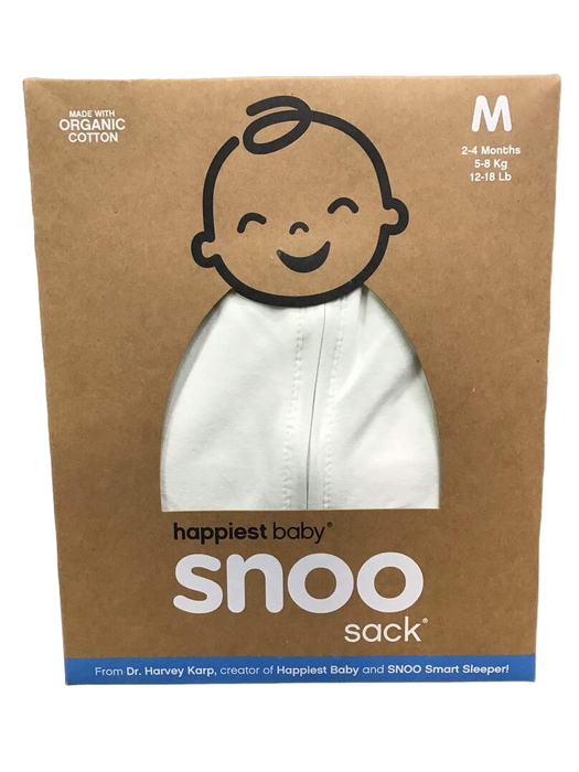 used Happiest Baby SNOO Sack, Medium (12-18 lbs), Ivory