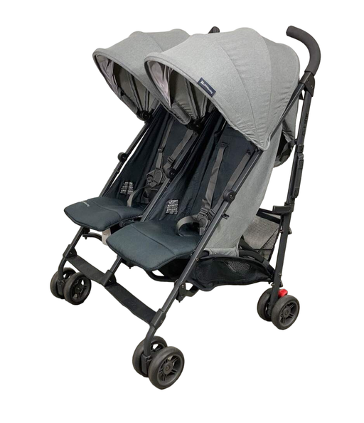 used UPPAbaby G-Link V2 Double Stroller, 2022, Greyson (Charcoal Melange)