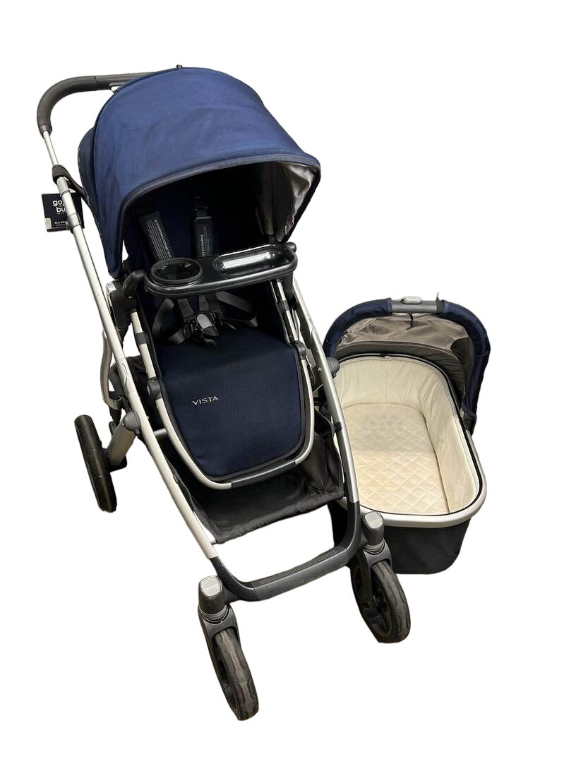 uppababy cruz indigo UPPAbaby VISTA Stroller, Taylor (Indigo), 2016