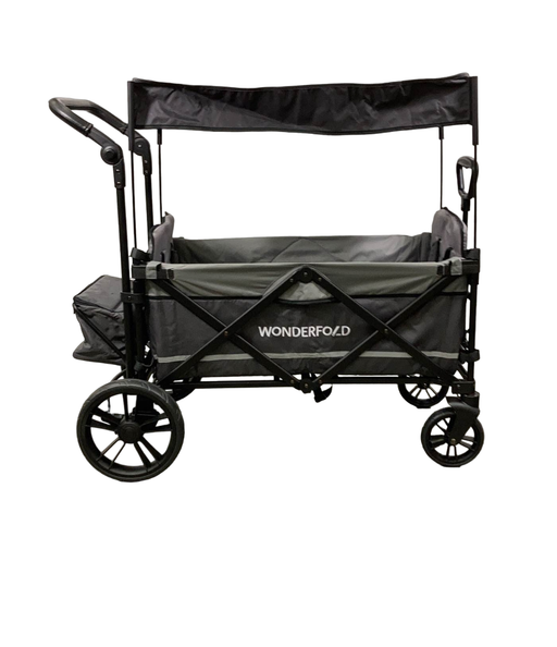 secondhand Wonderfold X2 Push + Pull Double Stroller Wagon, 2023, Stone Gray