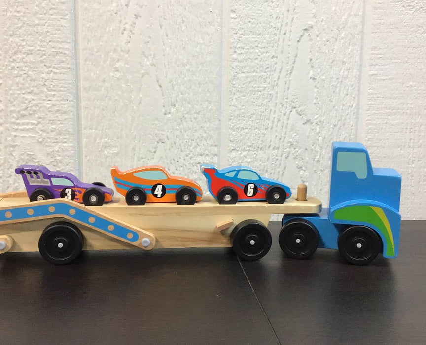 used Melissa & Doug Mega Race-Car Carrier