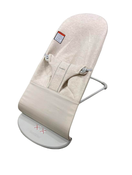 used BabyBjorn Bouncer Bliss, Light Gray Frame, Light Beige 3D Jersey