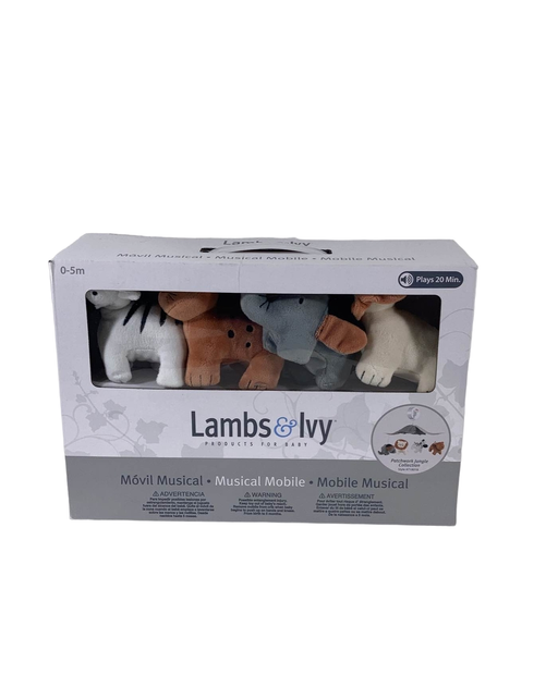 used Lambs & Ivy Musical Crib Mobile, Patchwork Jungle