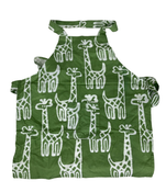 used Global Mamas Kids Apron, Giraffes Olive