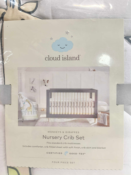 secondhand Cloud Island Crib Bedding Set, 4 Piece